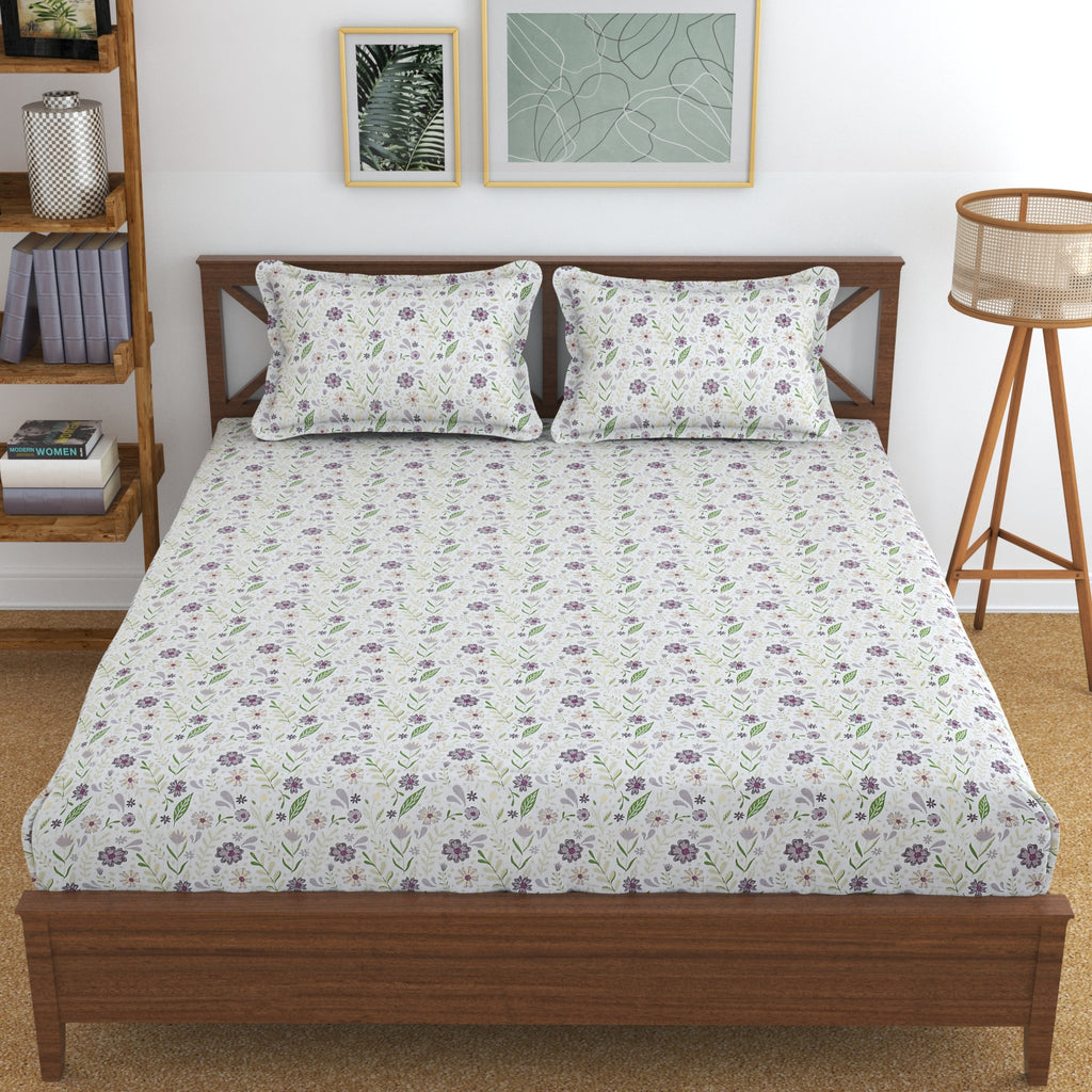 South Cotton 100% Cotton Double Bedsheet – Soft, Breathable & Skin-Friendly