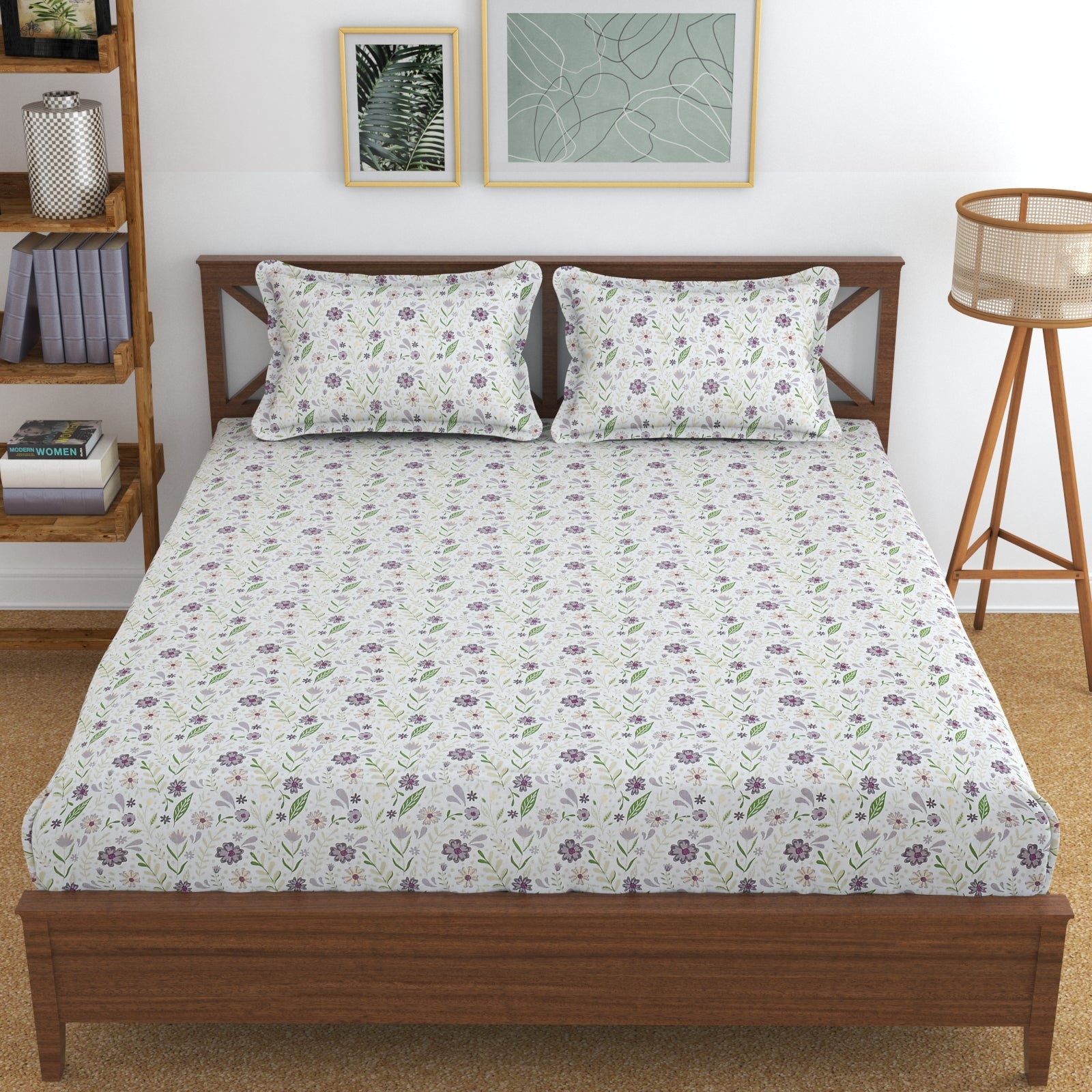 South Cotton 100% Cotton Double Bedsheet – Soft, Breathable & Skin-Friendly